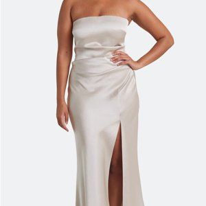 Bec and Bridge - THE DREAMER STRAPLESS DRESS (sand size 6)